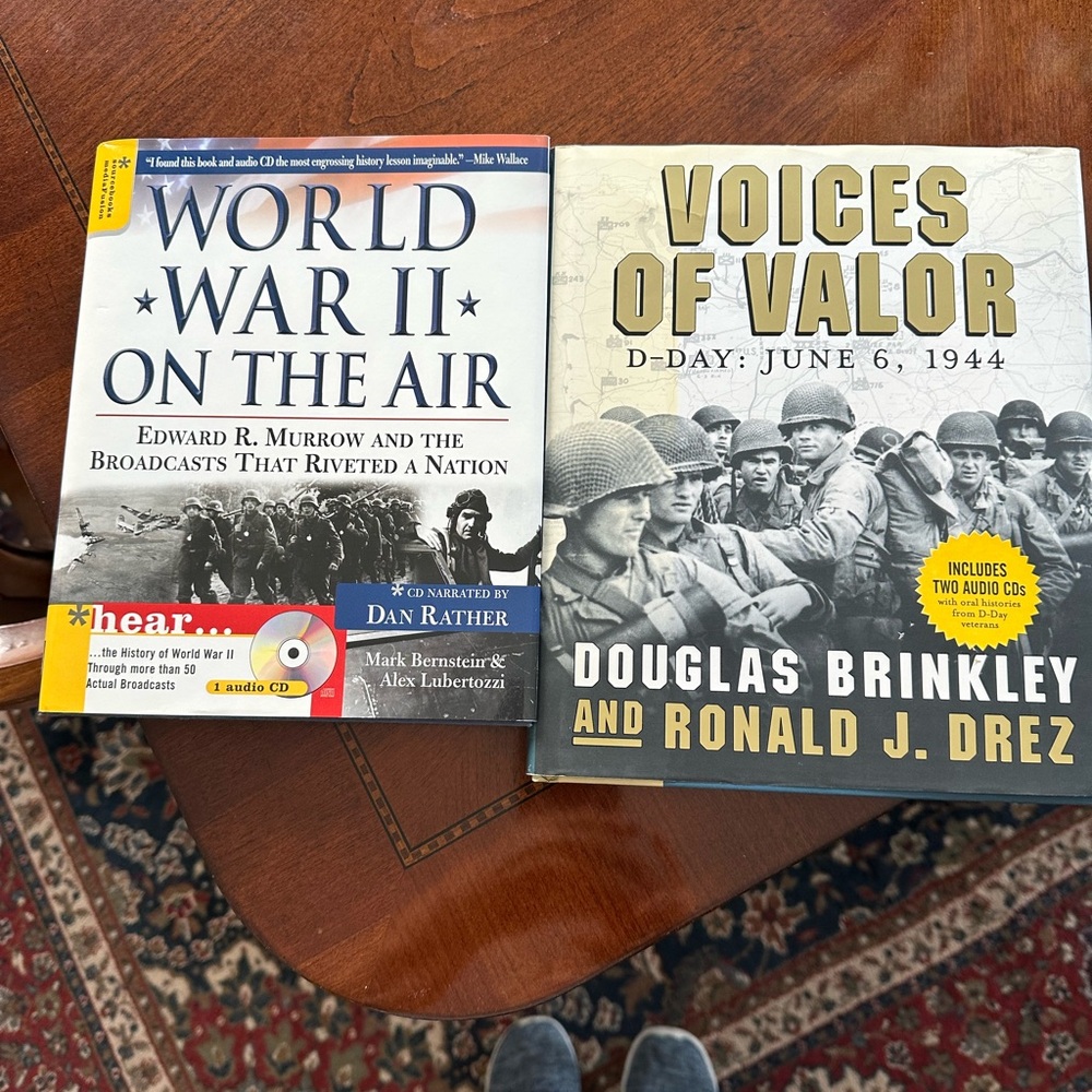 World War II on the Air Book narrated by Dan Rather & Voices of Valor CD’s added